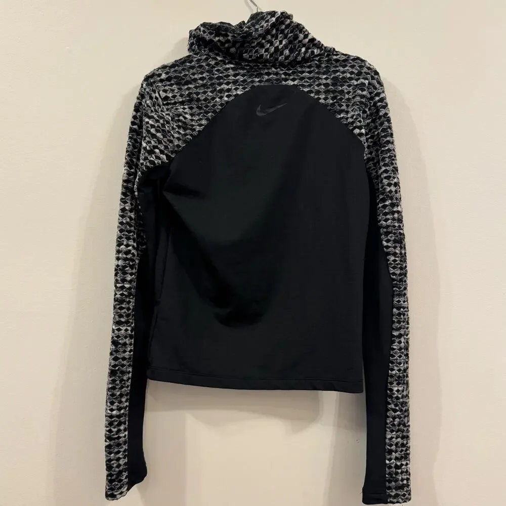 Nike Pro HyperWarm Long-Sleeve Brushed cowl turtleneck Top - EUC, Women's xs